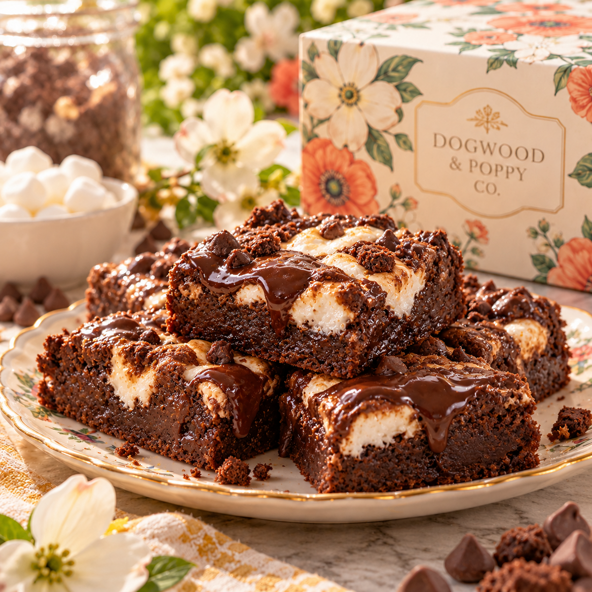 Hush Your Mouth Mississippi Mud Brownie