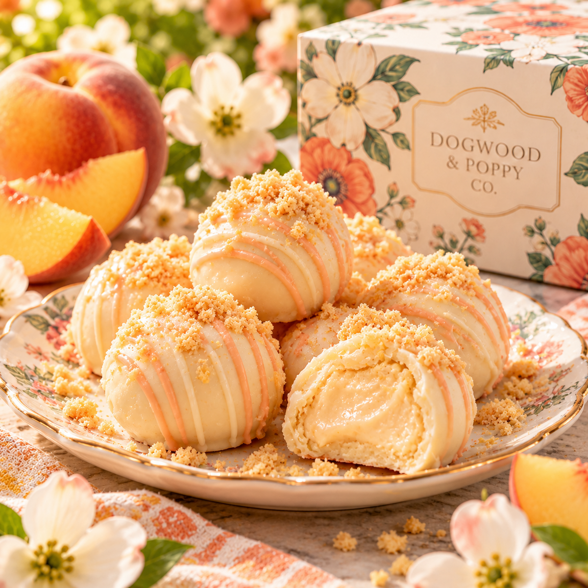 Pretty as a Peach Cream Truffle
